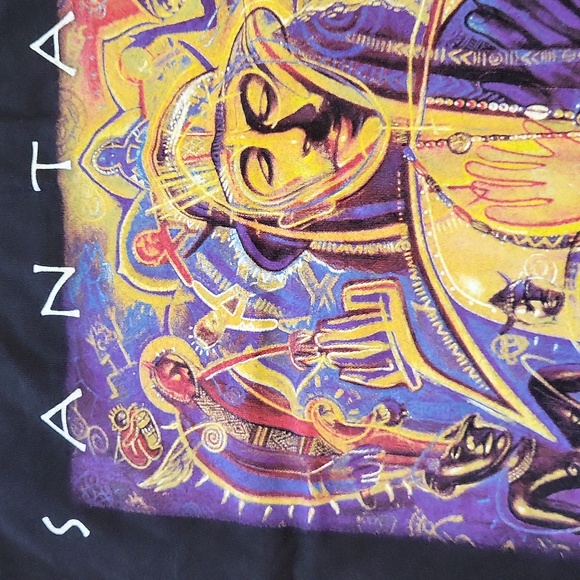 Vintage Santana Shaman Black 2002 Concert Tee Men'Shirt XL - Picture 7 of 16